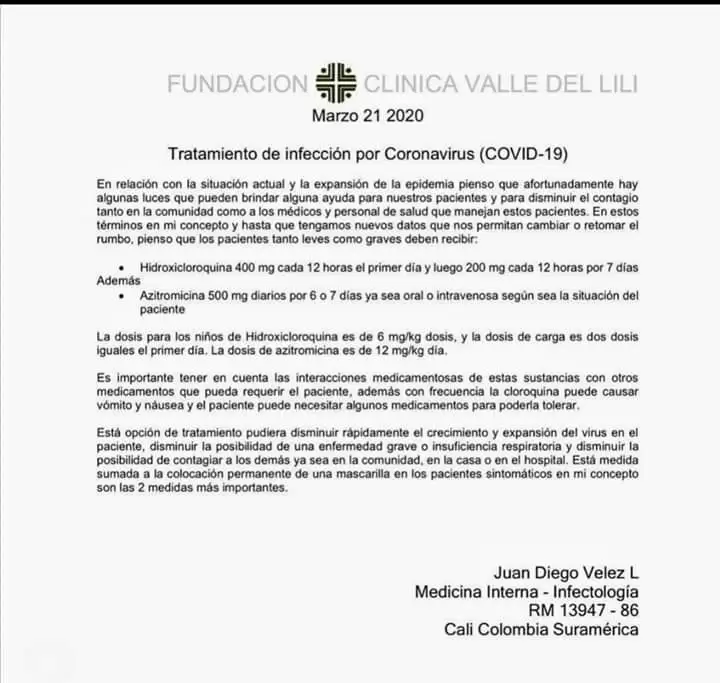 Hallan en Francia, el que podría ser el tratamiento para el COVID-19 2 WhatsApp Image 2020 03 25 at 21.35.00