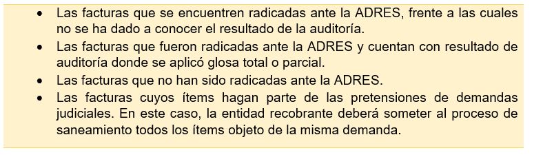 RECOBROS DE LA ADRES