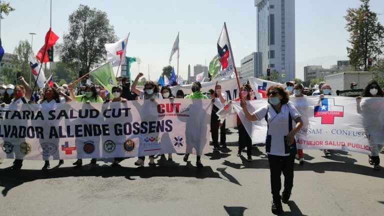 Chile reclama mayor presupuesto para la atencion en salud. Credito: Confusam Chile