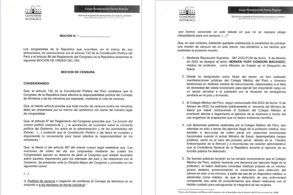 Mocion de censura 1 1