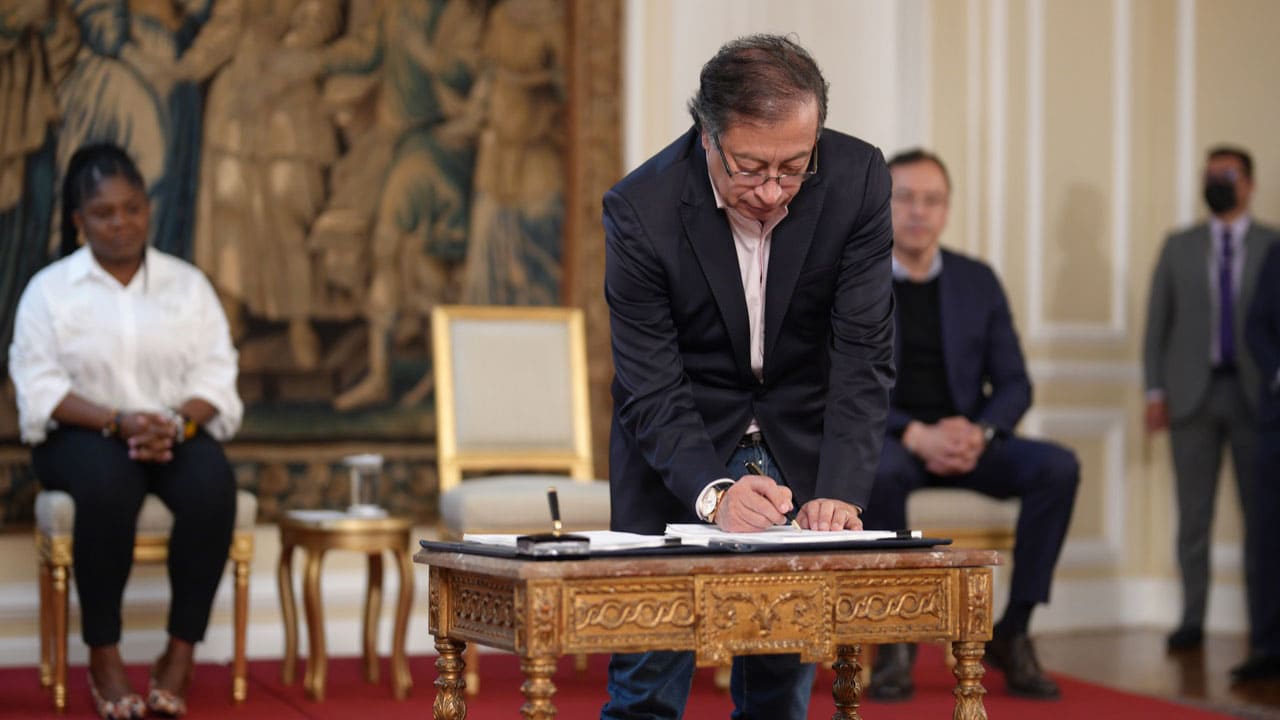 Presidente Gustavo Petro sancionó la reforma tributaria Foto - Presidencia de la República