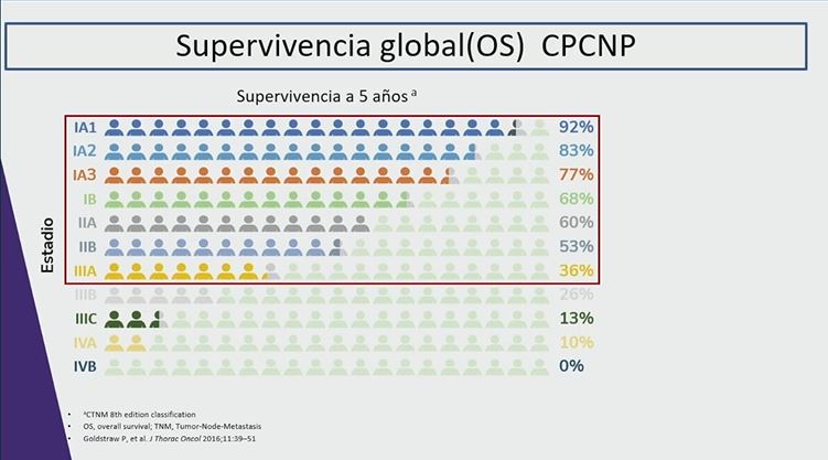 supervivencia cancer de pulmon