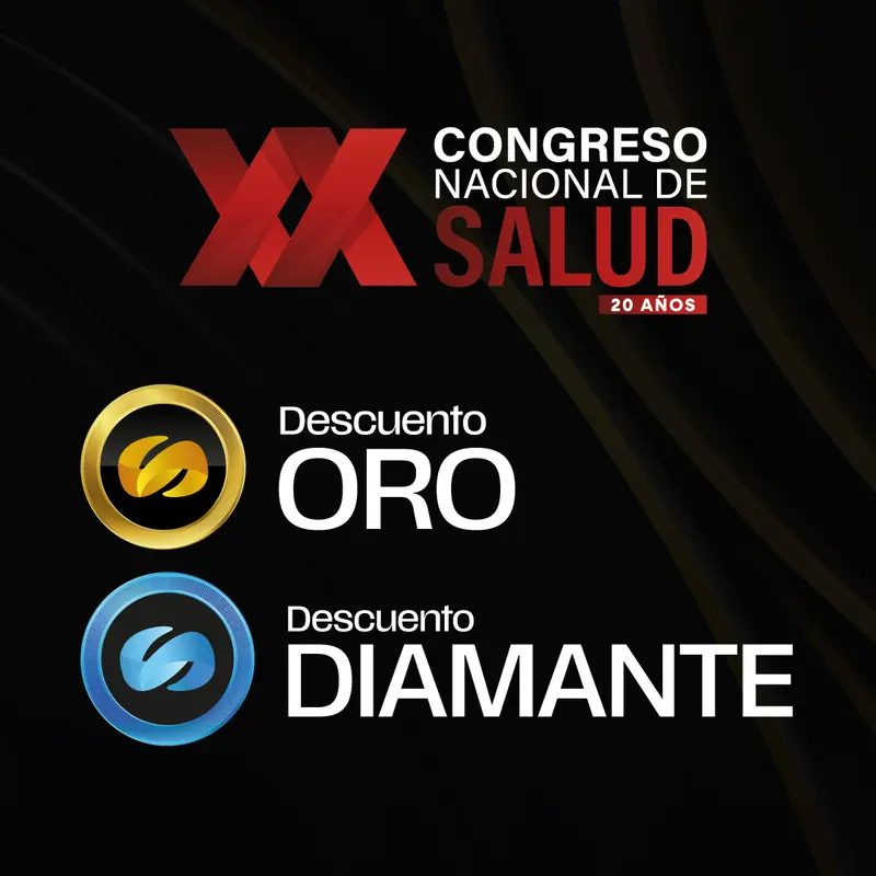 XX Congreso Nacional de Salud: Descuento ORO y DIAMANTE