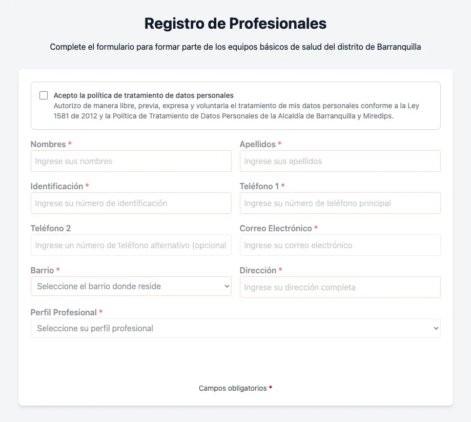 Barranquilla convoca 770 vacantes en salud con inscripcion gratuita y sin intermediarios