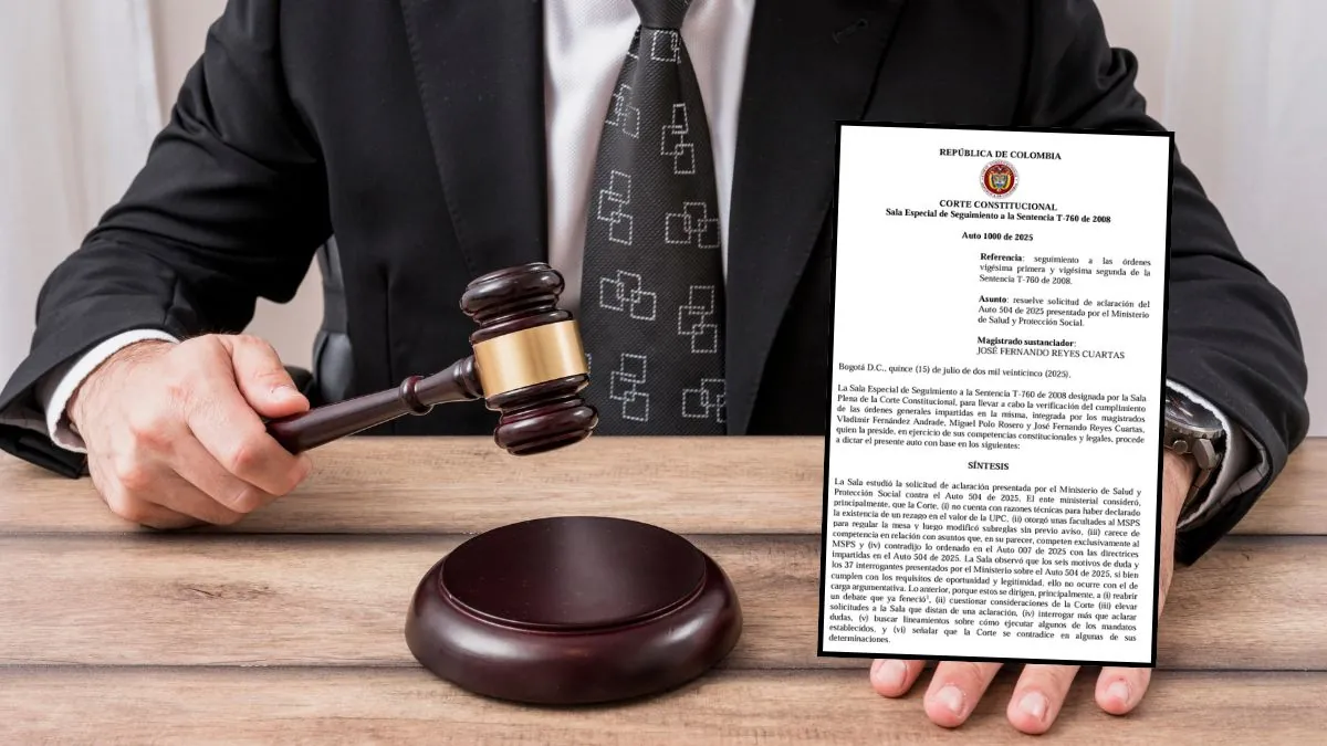 Corte Constitucional rechaza solicitud de aclaración del Minsalud sobre la UPC no hay lugar a reabrir el debate técnico