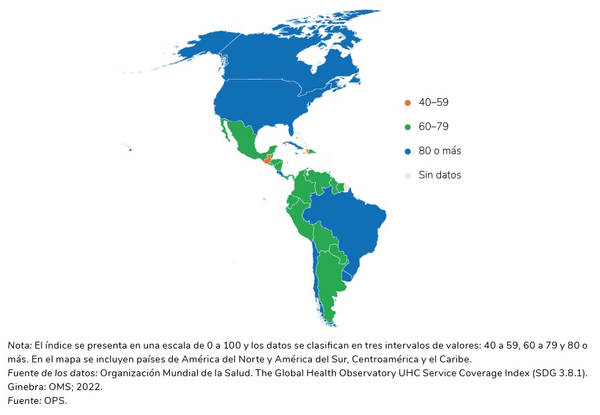 Progreso desigual hacia la salud universal en las Americas necesidades insatisfechas brechas en la cobertura y desafios financieros 05