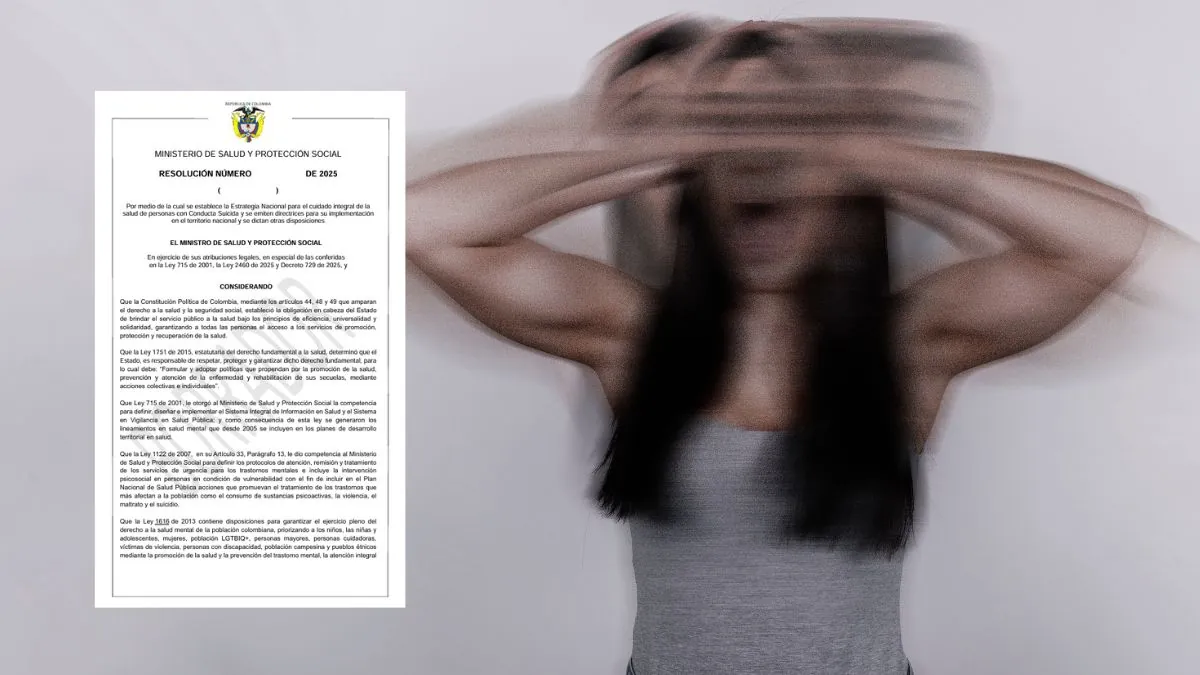 Conducta suicida en Colombia Minsalud propone Estrategia Nacional con enfoque en prevención y atención integral - Proyecto de resolución