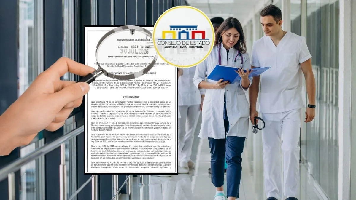 Consejo de Estado suspende provisionalmente el Decreto 0858 que creó el Modelo de Salud Preventivo, Predictivo y Resolutivo