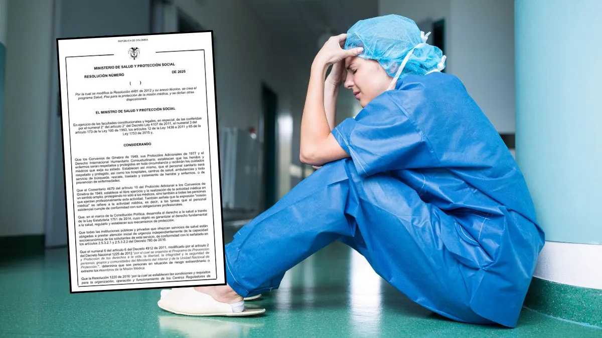 Proyecto Salud, Paz Minsalud impulsaría una estrategia nacional para proteger la Misión Médica y la salud mental del personal sanitario