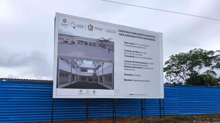 Avanza la construcción del nuevo Hospital San Juan Bautista en Chaparral una obra de $90.000 millones que transformará la red de salud del sur del Tolima