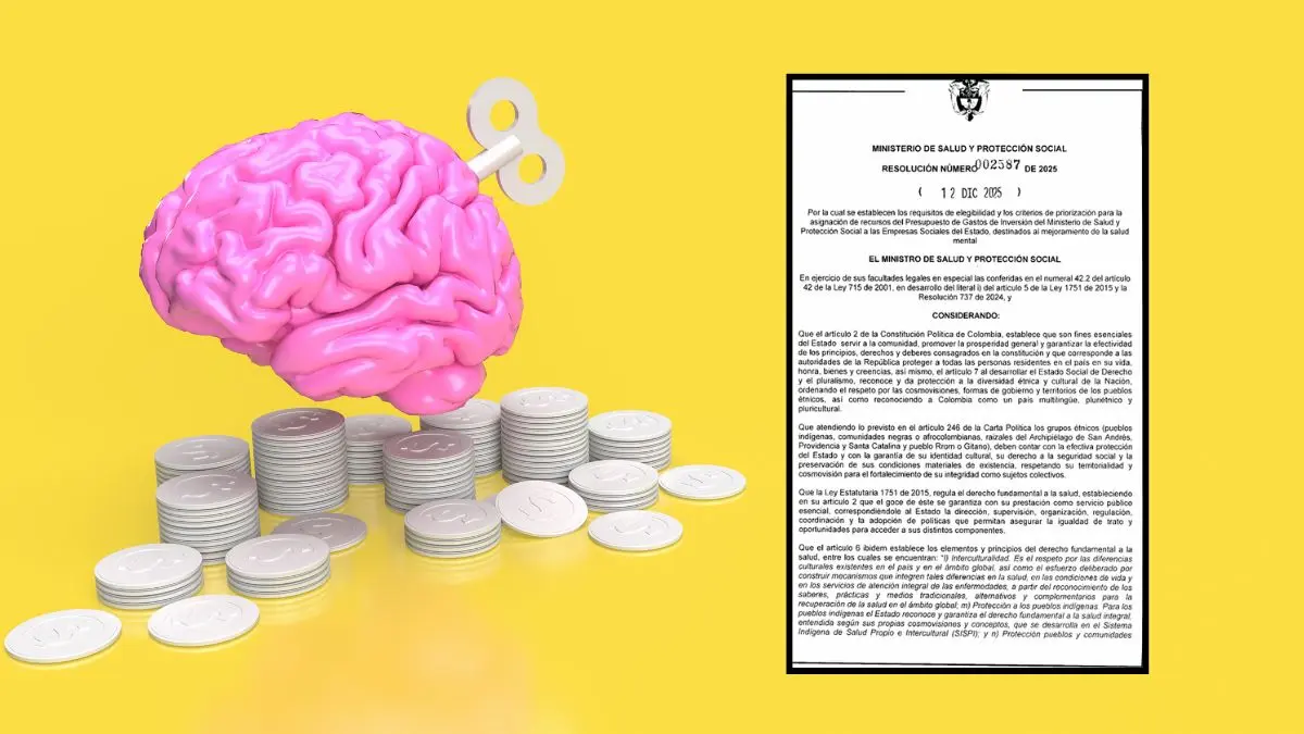 Estas son las reglas para asignar recursos de inversión en salud mental a las ESE - Resolución 2587 de 2025