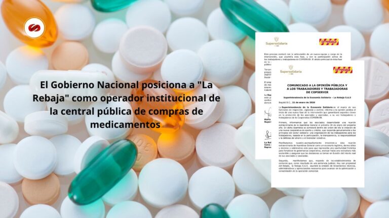 El Gobierno Nacional posiciona a La Rebaja como operador institucional de la central pública de compras de medicamentos