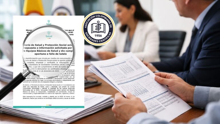 MinSalud responde a la ACSC por Equipos Básicos de Salud- asegura entrega completa de información y cumplimiento de tutela