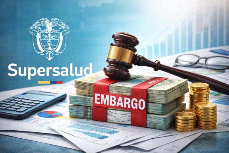 Supersalud enciende alerta por 291 embargos sobre recursos de salud por más de $2,6 billones