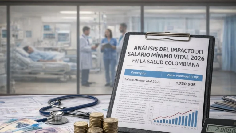 Análisis del impacto del salario mínimo vital 2026 en la sostenibilidad y operación del sistema de salud colombiano