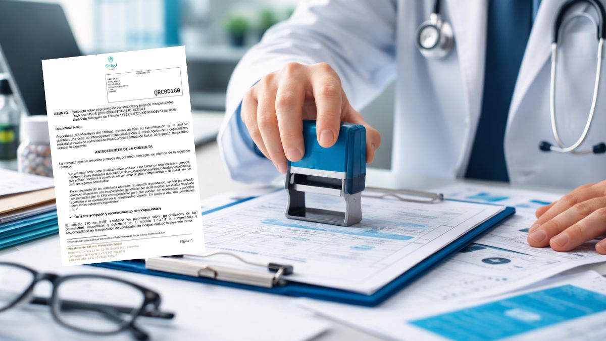 Minsalud aclara cómo se transcriben y pagan incapacidades expedidas en planes complementarios de salud