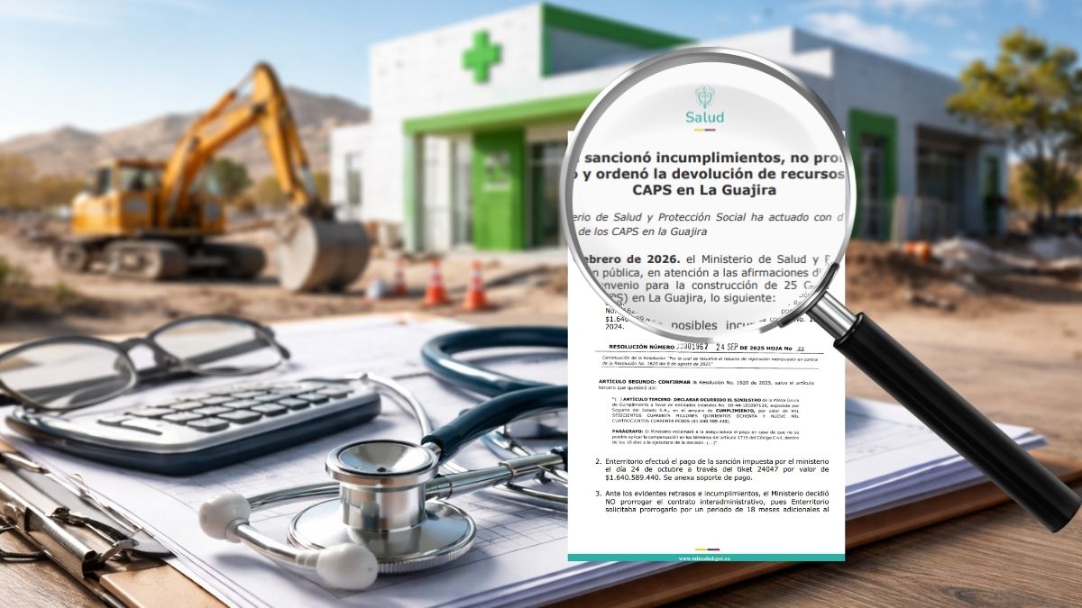 Minsalud no prorrogó el contrato de los 25 CAPS en La Guajira tras declarar incumplimiento