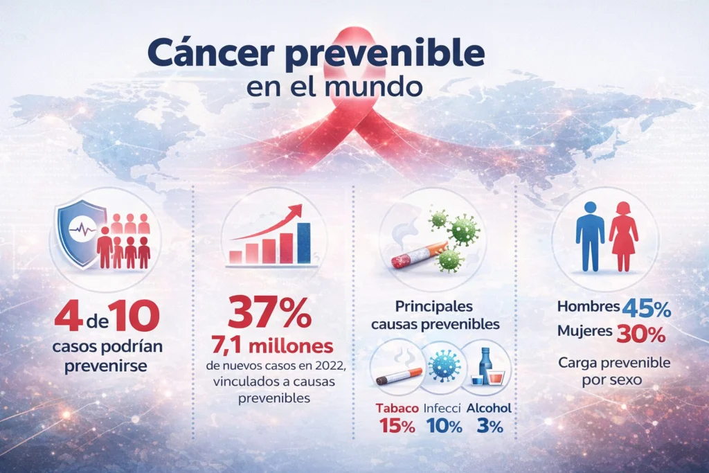 Día Mundial contra el Cáncer: OMS y CIIC estiman que 4 de cada 10 casos podrían prevenirse a escala mundial 1 cancer
