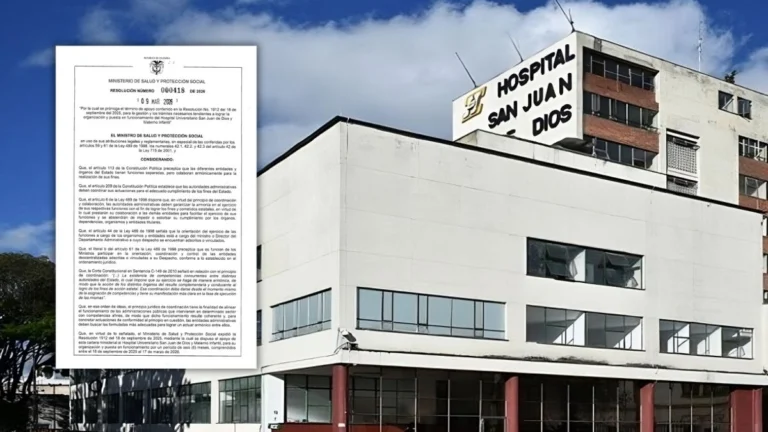 Ministerio de Salud prorroga apoyo al Hospital San Juan de Dios y Materno Infantil hasta agosto de 2026
