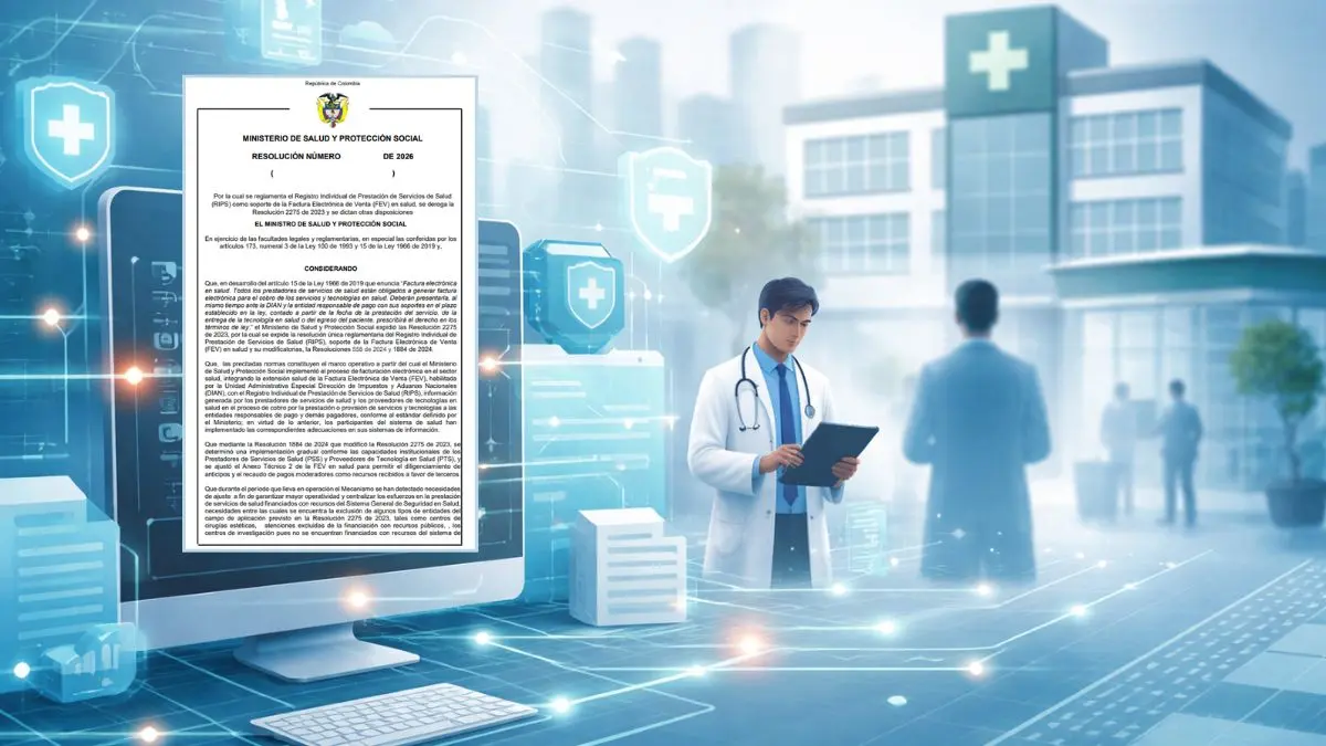 Minsalud alista proyecto de resolución que reglamenta el RIPS como soporte de la FEV en salud