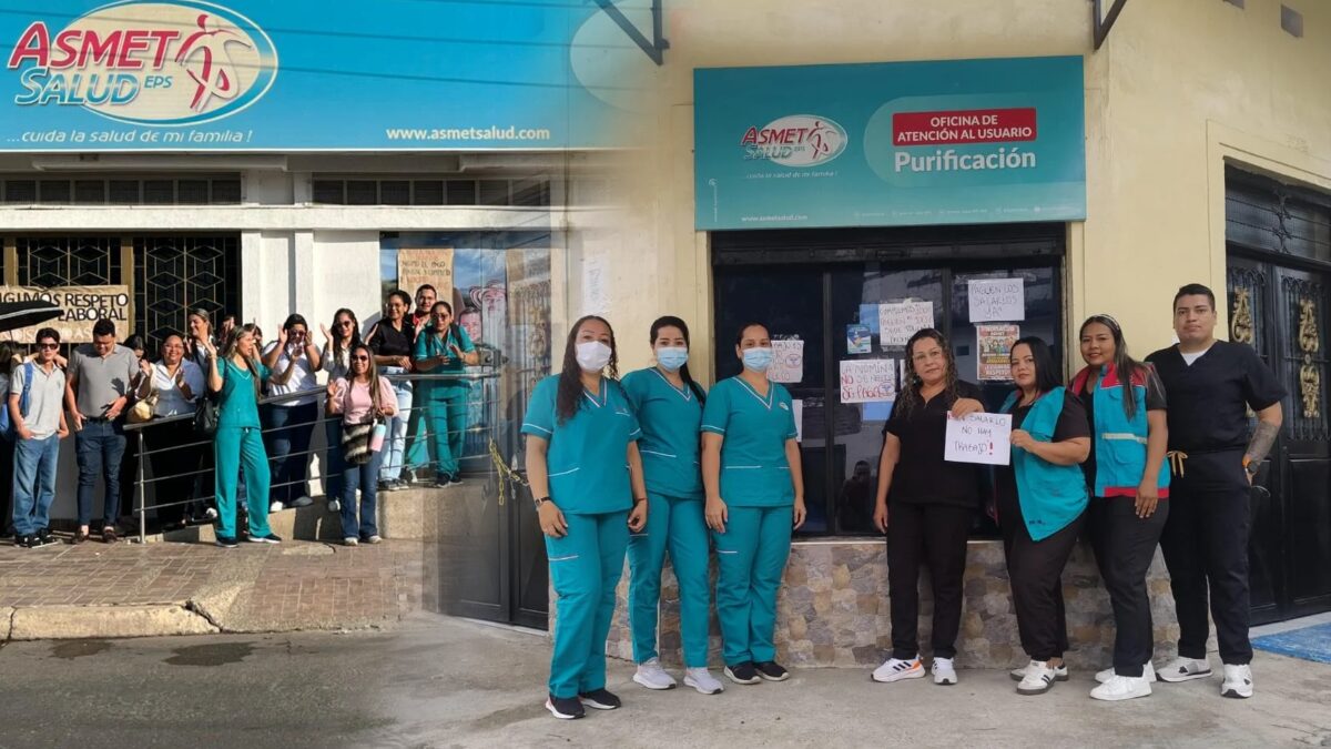 Sindisalud alerta por falta de pago al talento humano de Asmet Salud EPS y denuncia persecución sindical