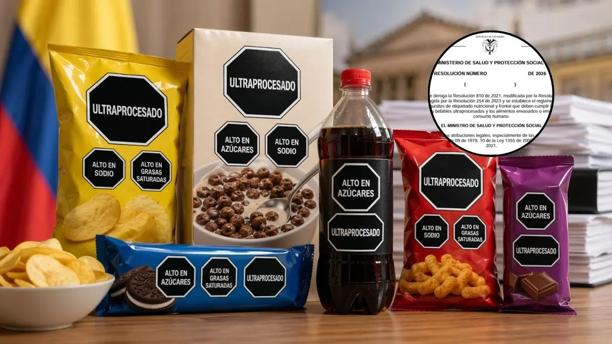 Etiquetado frontal en Colombia: proyecto de resolución propone derogar la Resolución 810 y añadir advertencia de ultraprocesado
