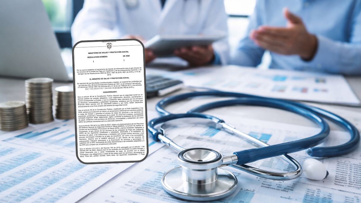 Minsalud alista nuevo reporte para giro directo de UPC y presupuestos máximo