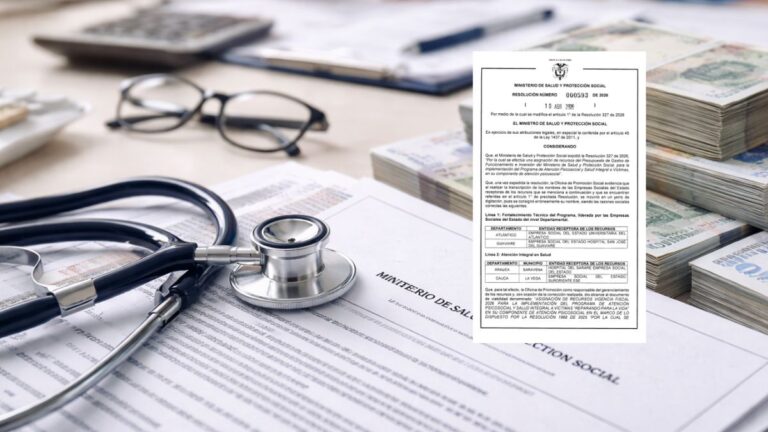 Resolución 593 de 2026 corrige asignación de recursos para atención psicosocial a víctimas