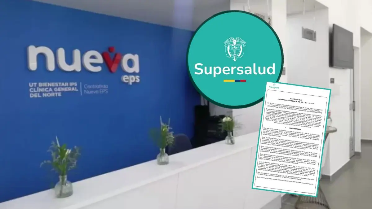 Supersalud oficializó la prórroga de la intervención de Nueva EPS por un año conoce los detalles de la Resolución