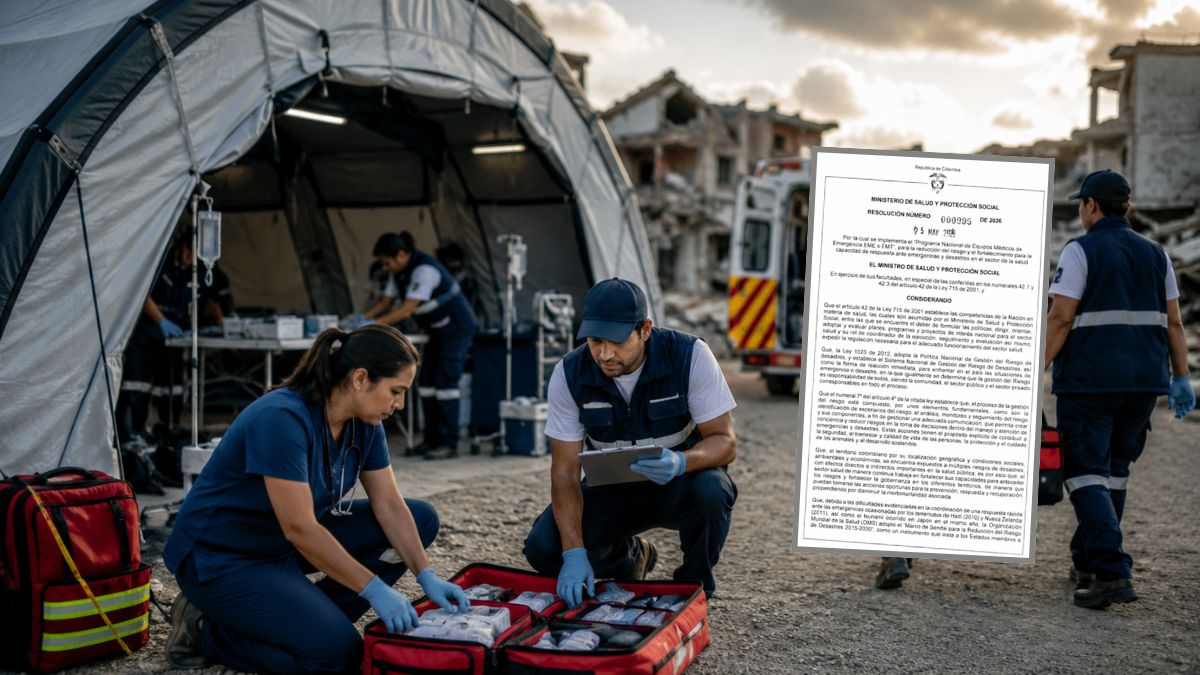 Emergencias en salud bajo nueva ruta Minsalud activa Equipos Médicos de Emergencia ante desastres Resolución 0995 de 2026