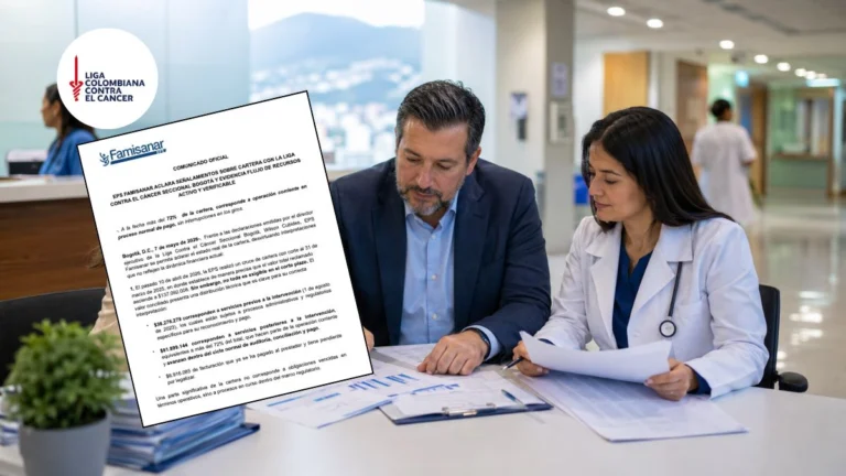 Famisanar aclara cartera con la Liga Contra el Cáncer y asegura flujo activo de recursos