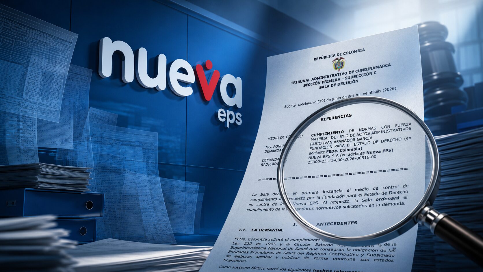 Golpe judicial a Nueva EPS Tribunal de Cundinamarca le da tres meses para publicar estados financieros pendientes