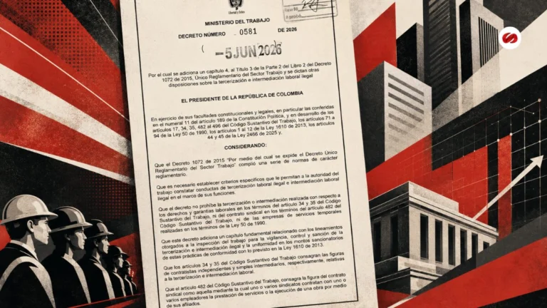 Nuevo decreto define cuándo la tercerización laboral será ilegal en Colombia