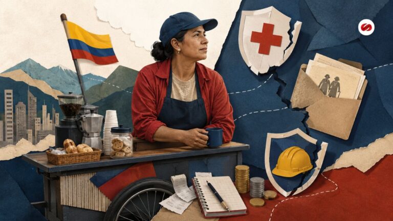 Trabajadores independientes enfrentan baja protección social en salud, pensión y riesgos laborales en Colombia