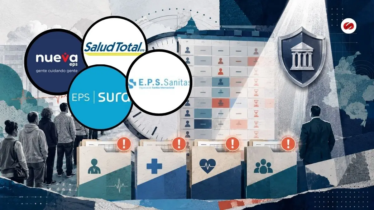 Cuatro EPS concentran más de la mitad de los reclamos Supersalud exige un plan inmediato para destrabar las citas