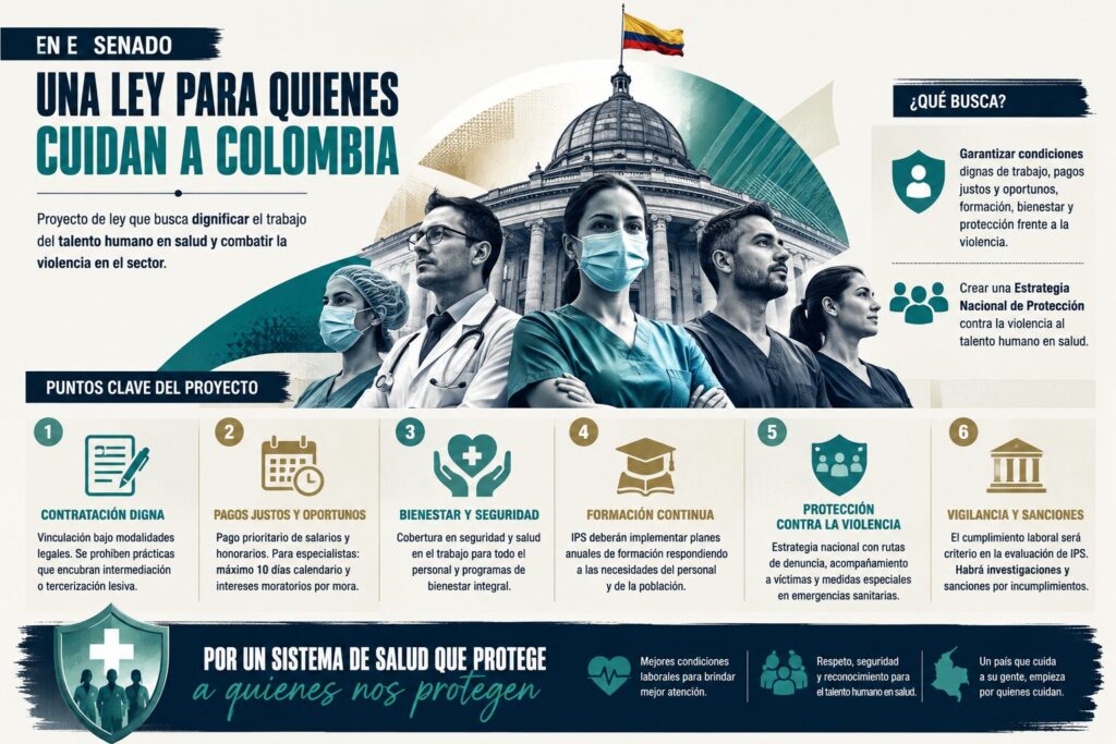 Radican proyecto de ley con nuevas reglas para contratacion pagos y proteccion del talento humano en salud 1