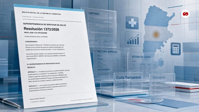Argentina amplía por quinta vez el plazo de la Cuota Transparente para prepagas y agentes del seguro de salud