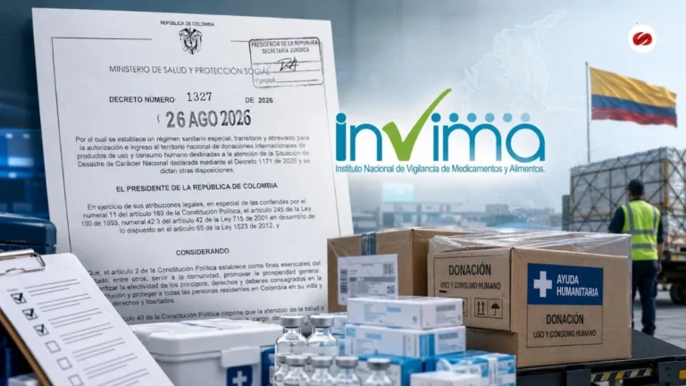 Colombia activa régimen sanitario especial para acelerar donaciones internacionales tras el sismo
