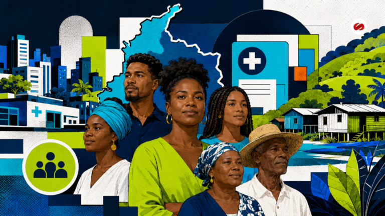 Entre la población afrodescendiente afiliada, el 74,2 % está en el régimen subsidiado según DANE