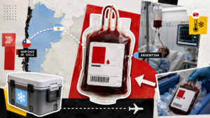 Argentina envió por primera vez sangre extremadamente rara a Chile para una paciente crítica