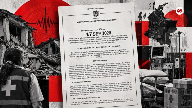 Decreto 1415 de 2026 activa medidas extraordinarias para recuperar la red de salud tras el sismo