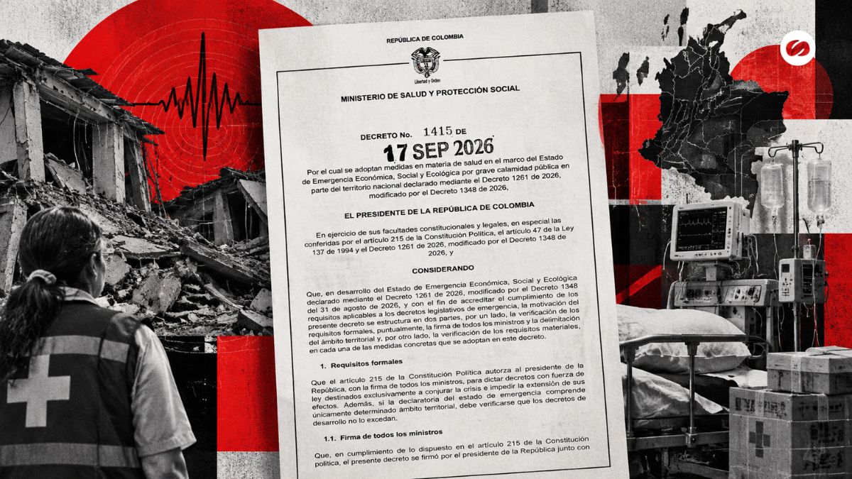Decreto 1415 de 2026 activa medidas extraordinarias para recuperar la red de salud tras el sismo