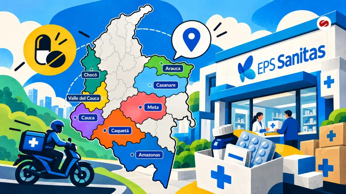 EPS Sanitas actualiza red de medicamentos en Pacífico, sur y Llanos- estos son los nuevos puntos de entrega
