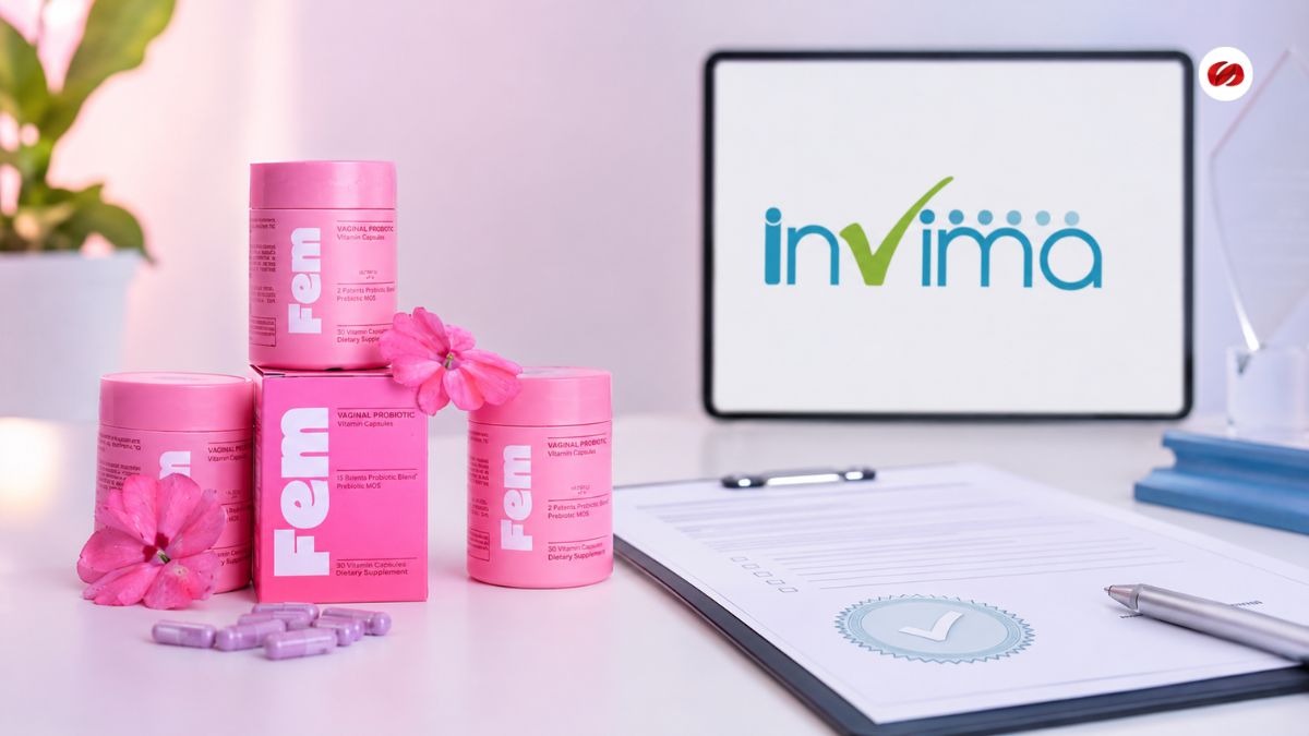Fem Vaginal Probiotic Capsules cuenta con autorización sanitaria expedida por INVIMA