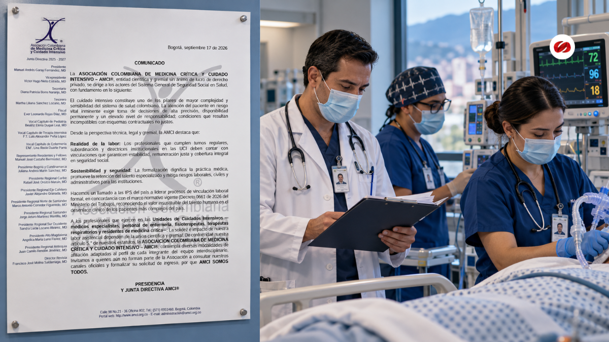 Formalización laboral en UCI gremios piden a las IPS estabilidad y seguridad social para el talento humano en salud