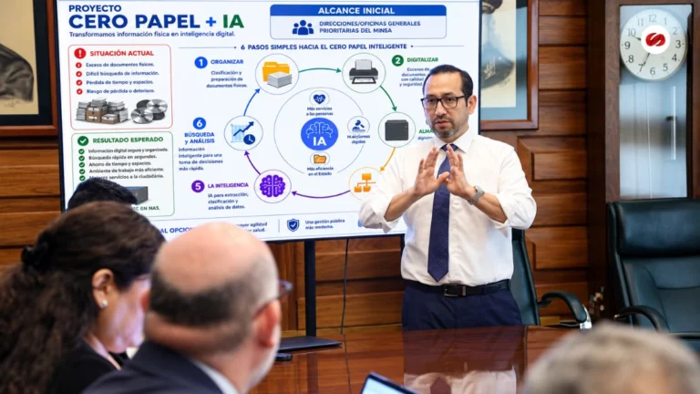 Transformación digital del Minsa genera ahorro de S/3,2 millones al Estado peruano