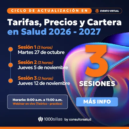 Ciclo de Actualización en Tarifas, Precios y Cartera en Salud 2026