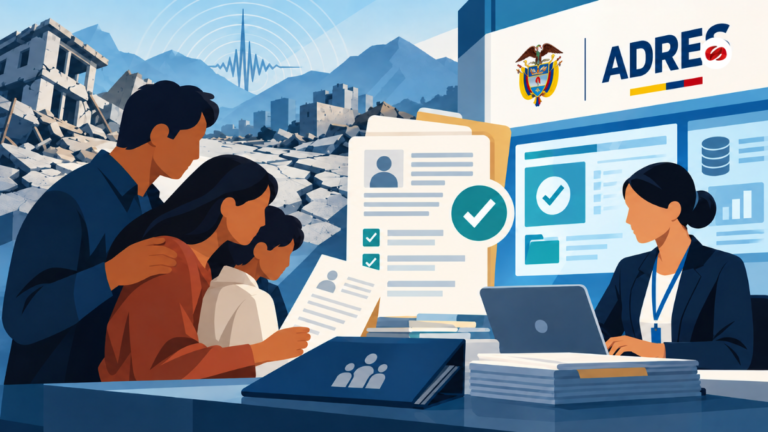 ADRES fija auditoría para indemnizaciones por terremoto de 2026