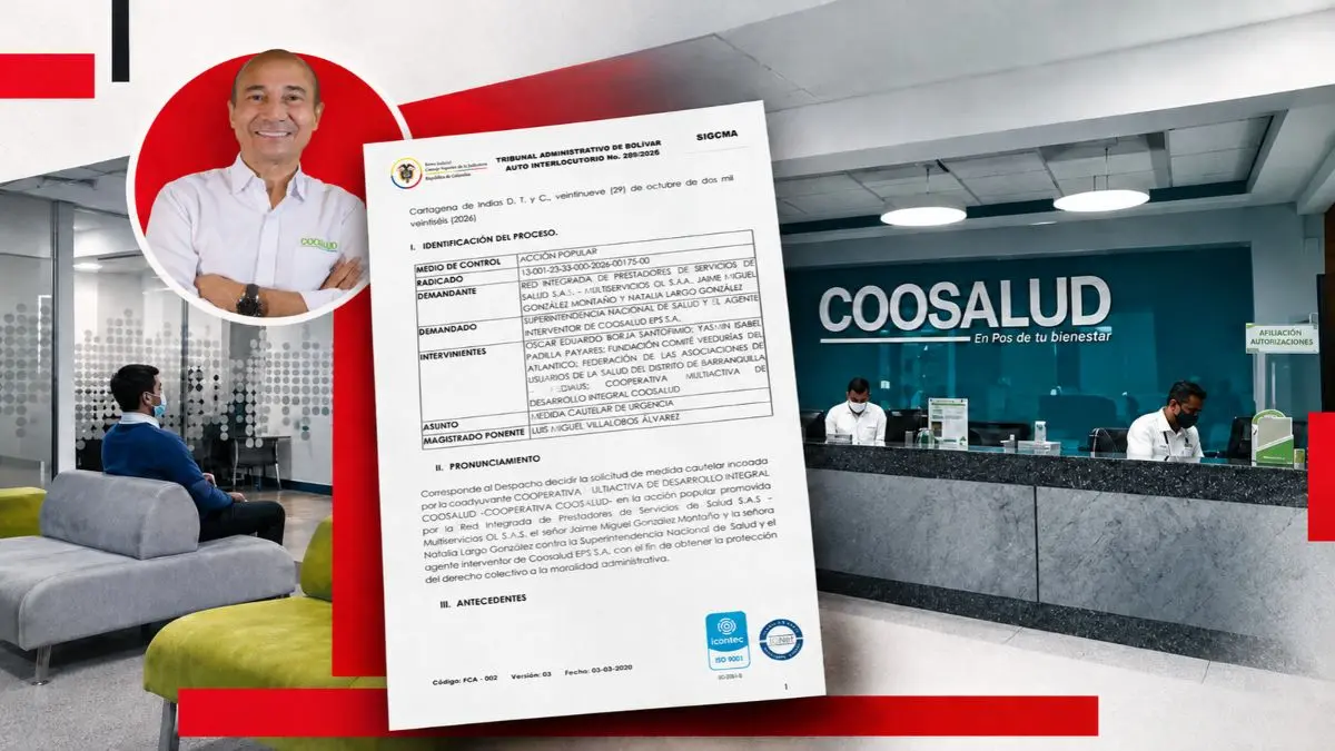 Coosalud EPS regresa a la administración de Jaime González tras suspensión judicial de la intervención