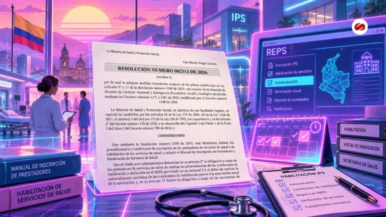 Habilitación de IPS Minsalud amplía plazos en 16 departamentos